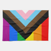 LGBTQ+ Progress Pride Geschirrtuch (Horizontal)