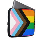 LGBTQ+ Progress Pride Laptopschutzhülle (Vorne Rechts)