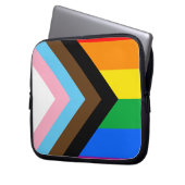 LGBTQ+ Progress Pride Laptopschutzhülle (Vorderseite Links)