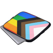 LGBTQ+ Progress Pride Laptopschutzhülle (Vorne Knopf)