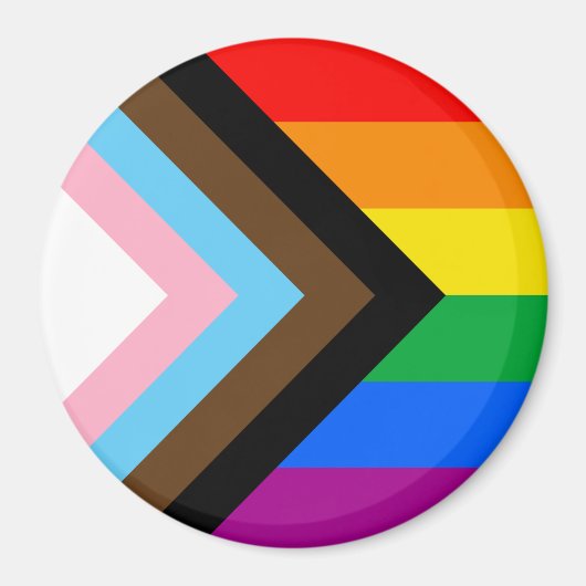 LGBTQ+ Progress Pride Magnet (Vorne)