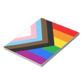 LGBTQ+ Progress Pride Notizblock (Rotiert)
