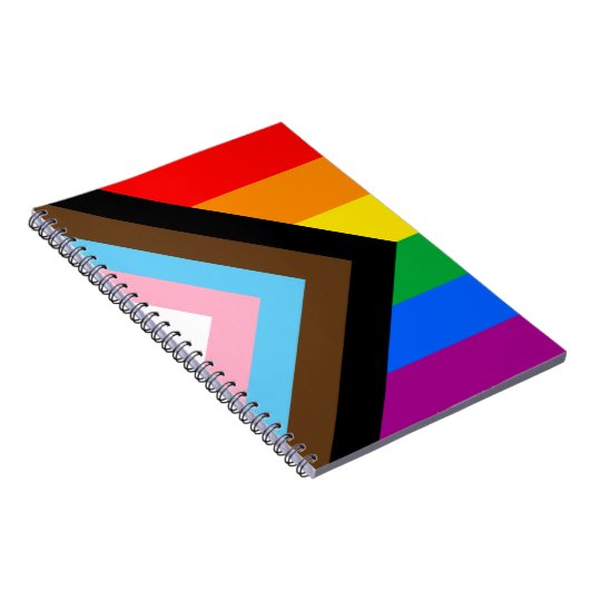 LGBTQ+ Progress Pride Notizblock (Rechte Seite)