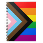 LGBTQ+ Progress Pride Notizblock (Vorderseite)