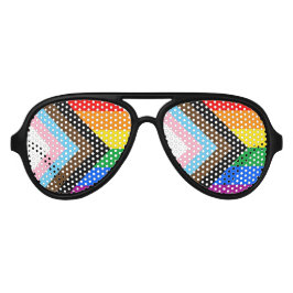 LGBTQ+ Progress Pride Partybrille