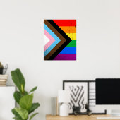 LGBTQ+ Progress Pride Poster (Heimbüro)