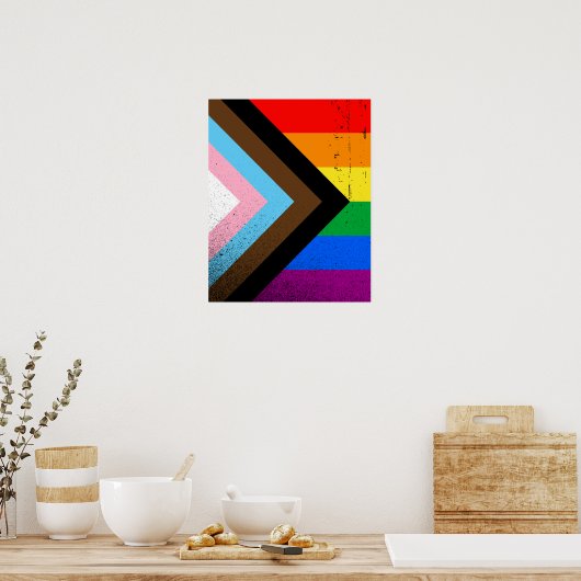 LGBTQ+ Progress Pride Poster (Küche)