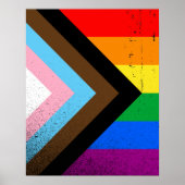 LGBTQ+ Progress Pride Poster (Vorne)