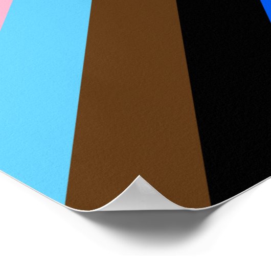 LGBTQ+ Progress Pride Poster (Ecke)