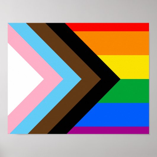 LGBTQ+ Progress Pride Poster (Vorne)