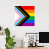LGBTQ+ Progress Pride Poster (Heimbüro)
