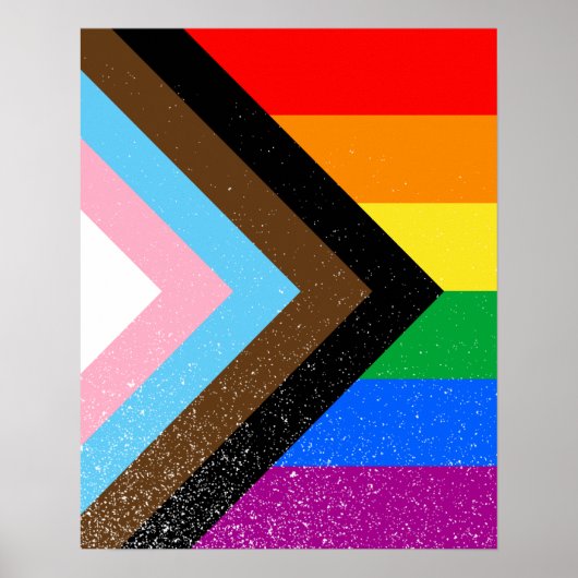 LGBTQ+ Progress Pride Poster (Vorne)