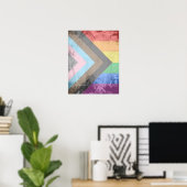 LGBTQ+ Progress Pride Poster (Heimbüro)