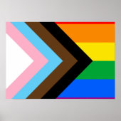 LGBTQ+ Progress Pride Poster (Vorne)