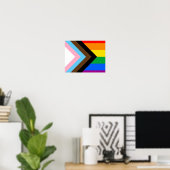 LGBTQ+ Progress Pride Poster (Heimbüro)