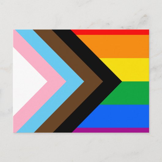 LGBTQ+ Progress Pride Postkarte (Vorderseite)