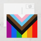 LGBTQ+ Progress Pride Postkarte (Vorne/Hinten)