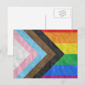 LGBTQ+ Progress Pride Postkarte (Vorne/Hinten)