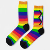 LGBTQ+ Progress Pride Socken (Linkes Detail)