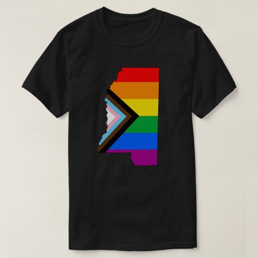 LGBTQ-Progress-Prix des Staatsstolzes Mississippi T-Shirt (Design vorne)