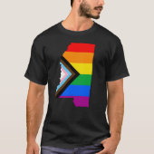 LGBTQ-Progress-Prix des Staatsstolzes Mississippi T-Shirt (Vorderseite)