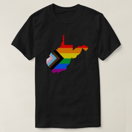 LGBTQ-Progress-Prix des Staatsstolzes West Virgini T-Shirt (Design vorne)