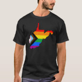 LGBTQ-Progress-Prix des Staatsstolzes West Virgini T-Shirt (Vorderseite)
