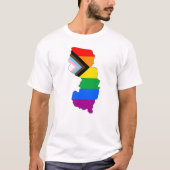 LGBTQ-Progress-Prix für den Staatsstolz New Jersey T-Shirt (Vorderseite)