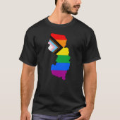 LGBTQ-Progress-Prix für den Staatsstolz New Jersey T-Shirt (Vorderseite)