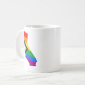 LGBTQ-Progress-Prix für Staatsstolz in Kalifornien Kaffeetasse (Vorderseite Links)