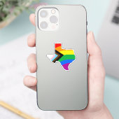 LGBTQ-Progress-Prix für Texas-Staatsstolz Aufkleber (Telefon)