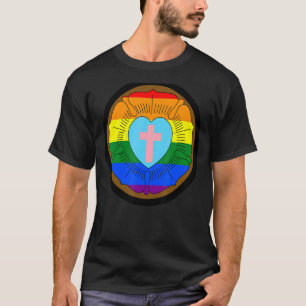 Lgbtq Progress Prix Lutheran Rose Gay Transgender T-Shirt