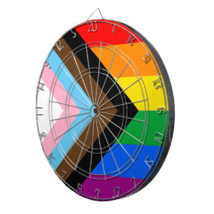LGBTQ+ Progress Stolz Dartscheibe