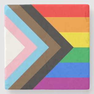 LGBTQ+ Progress Stolz Steinuntersetzer