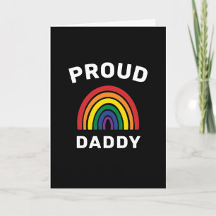 LGBTQ Proud Daddy Gay Pride Rainbow Vatertag Karte