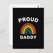 LGBTQ Proud Daddy Gay Pride Rainbow Vatertag Postkarte (Vorne/Hinten)