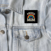 LGBTQ Proud Mama Gay Pride Rainbow Mother Day Button (Beispiel)
