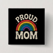 LGBTQ Proud Mama Gay Pride Rainbow Mother Day Button (Vorderseite)