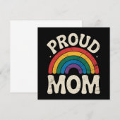 LGBTQ Proud Mama Gay Pride Rainbow Mother Day Einladung (Vorne/Hinten)