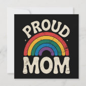 LGBTQ Proud Mama Gay Pride Rainbow Mother Day Einladung (Vorderseite)