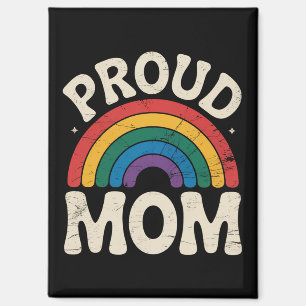 LGBTQ Proud Mama Gay Pride Rainbow Mother Day Magnet