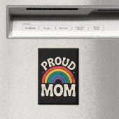 LGBTQ Proud Mama Gay Pride Rainbow Mother Day Magnet (In Situ (Geschirrspüler))
