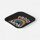 LGBTQ Proud Mama Gay Pride Rainbow Mother Day Pappteller (Gewinkelt)