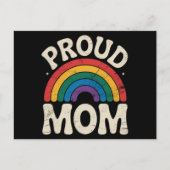 LGBTQ Proud Mama Gay Pride Rainbow Mother Day Postkarte (Vorderseite)