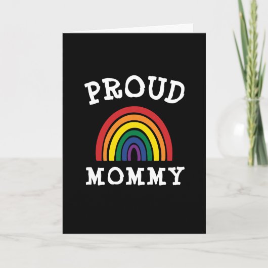 LGBTQ Proud Mommy Gay Pride Rainbow Mother Day Karte (Vorderseite)