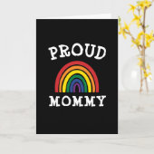LGBTQ Proud Mommy Gay Pride Rainbow Mother Day Karte (Gelbe Blume)