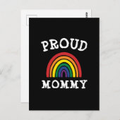 LGBTQ Proud Mommy Gay Pride Rainbow Mother Day Postkarte (Vorne/Hinten)
