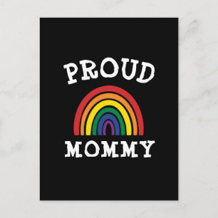 LGBTQ Proud Mommy Gay Pride Rainbow Mother Day Postkarte