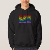 LGBTQ Provincetown Cape Cod Gay Pride LGBT Rainbow Hoodie (Vorderseite)