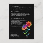 🌈 LGBTQ QR RSVP +Wedding Details Petals & Pride Begleitkarte (Rückseite)